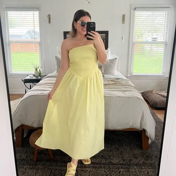 Anna October Lea Yellow Midi Dress - Picture 9 of 14